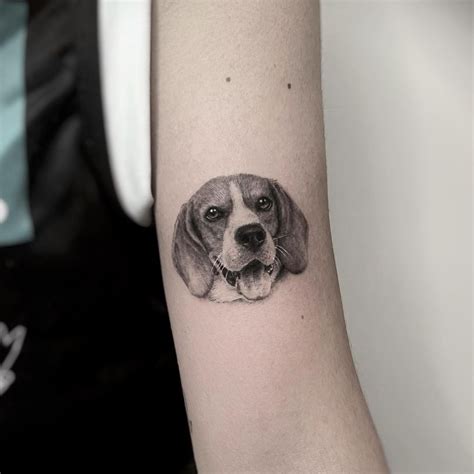 beagle dog tattoos|small beagle tattoo.